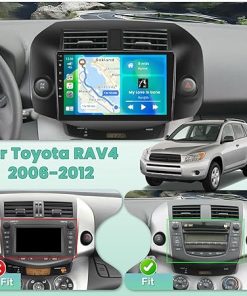 Dash Camera-Ohradio-[2+64G] Hikity Android 13 Car Stereo for Toyota RAV4 2006-2012- Wireless CarPlay Radio Android Auto 2