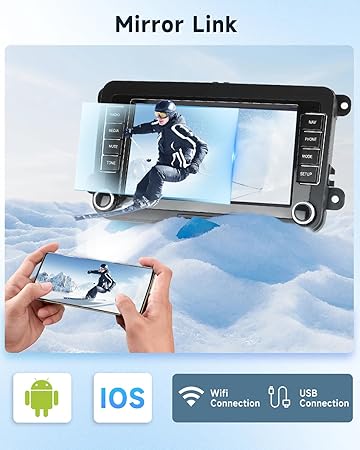 Dash Camera-Rimoody-Android Car Stereo for VW Golf 5 6 Passat Jetta Caddy EOS T5 Tiguan Touran CC Polo Car Radio- Rimoody 7” Touchscreen Head Unit Mirror Link Bluetooth WiFi GPS Navigation FM/RDS USB Rear Camera SWC 2 Dash Camera-Rimoody-Android Car Stereo for VW Golf 5 6 Passat Jetta Caddy EOS T5 Tiguan Touran CC Polo Car Radio- Rimoody 7'' Touchscreen Head Unit Mirror Link Bluetooth WiFi GPS Navigation FM/RDS USB Rear Camera SWC - Image 2