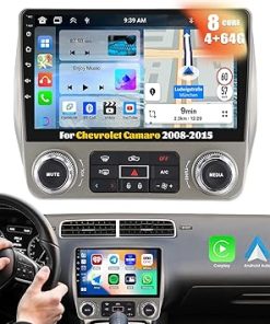 Dash Camera-OiLiehu-[8 Core 4G+64G] Android 13 Car Stereo for Chevrolet Camaro 2008-2015 with Wireless CarPlay Android Auto-9″ HD Touchscreen Car Radio with WiFi GPS Navigation