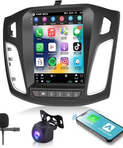 Dash Camera-podofo-Android 13 Car Stereo Radio for Ford Focus 2012-2018 with Wireless CarPlay/Android Auto- 9.7 inch Touch Screen Head Unit