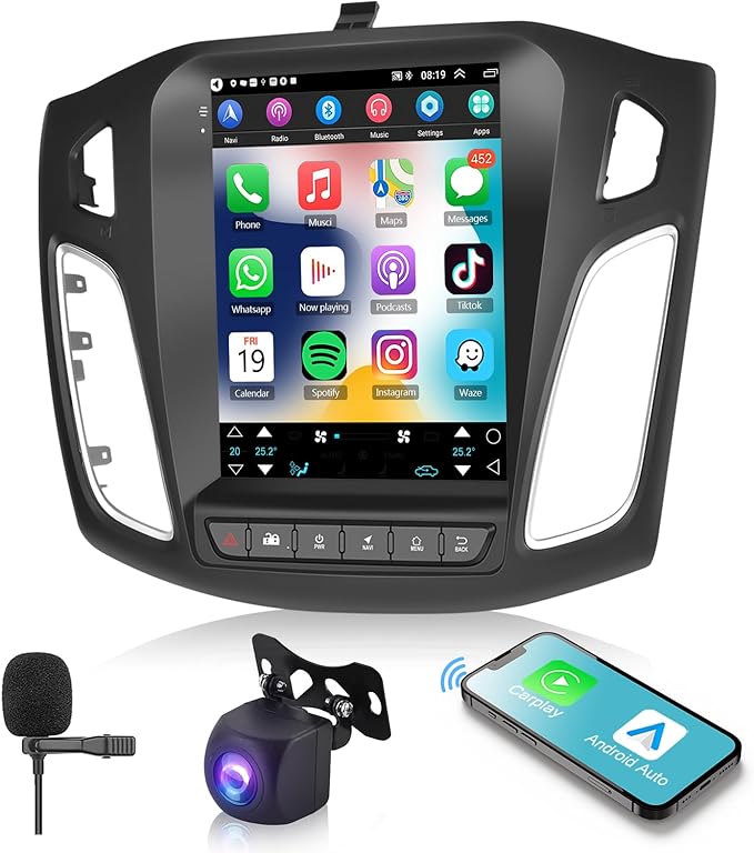 Dash Camera-podofo-Android 13 Car Stereo Radio for Ford Focus 2012-2018 with Wireless CarPlay/Android Auto- 9.7 inch Touch Screen Head Unit Dash Camera-podofo-Android 13 Car Stereo Radio for Ford Focus 2012-2018 with Wireless CarPlay/Android Auto- 9.7 inch Touch Screen Head Unit