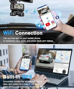 Dash Camera-ZYEIPO-Dash Cam 4 Channel 360° Front Rear Inside DashCam- 4K Full HD Dashcam Car Camera 2