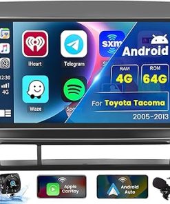 Dash Camera-Inefala-8-Core 4+64G Car Stereo Android 13 Upgrade Radio for Toyota Tacoma 2005-2013- 9” HD Touch Screen with Wireless CarPlay & Android Auto