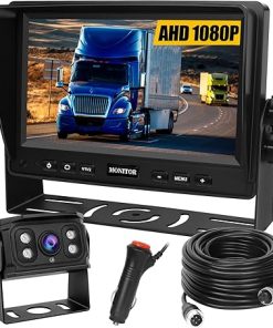 Dash Camera-YEDDY-Backup Camera for Truck RV-Back up Camera with Screen Kit HD 1080P 7inch Reverse Monitor