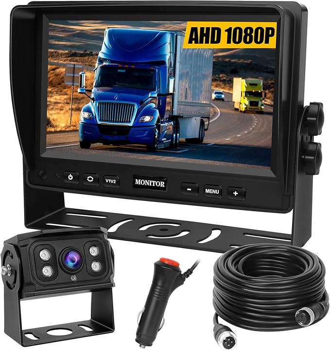 Dash Camera-YEDDY-Backup Camera for Truck RV-Back up Camera with Screen Kit HD 1080P 7inch Reverse Monitor 3 Dash Camera-YEDDY-Backup Camera for Truck RV-Back up Camera with Screen Kit HD 1080P 7inch Reverse Monitor - Image 3