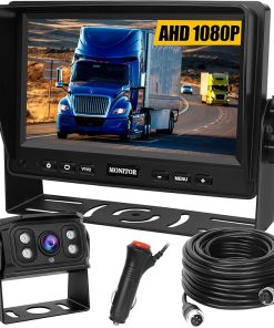 Dash Camera-YEDDY-Backup Camera for Truck RV-Back up Camera with Screen Kit HD 1080P 7inch Reverse Monitor