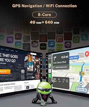 Dash Camera-Rimoody-8Core 4G+64G Car Radio for Toyota Camry 2000-2006- Rimoody Car Stereo with Android 13 Carplay Android auto 9 Inch Touchscreen GPS 4G-WiFi Bluetooth FM DSP-36 Mirror Link 59-UI Themes Backup Camera 3 Dash Camera-Rimoody-8Core 4G+64G Car Radio for Toyota Camry 2000-2006- Rimoody Car Stereo with Android 13 Carplay Android auto 9 Inch Touchscreen GPS 4G-WiFi Bluetooth FM DSP-36 Mirror Link 59-UI Themes Backup Camera - Image 3