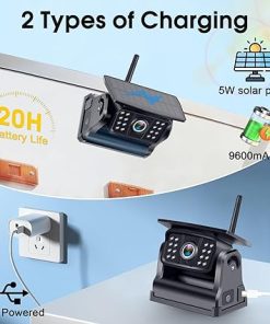 Dash Camera-WZBB-Wireless Backup Camera for Trucks & RVs – Solar-Powered- 1080p HD 2