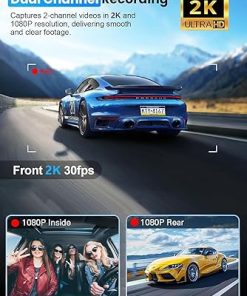 Dash Camera-CRROPDA-3 Channel 2K WiFi Dash Cam- 2K+1080P+1080P Front Inside and Rear 2