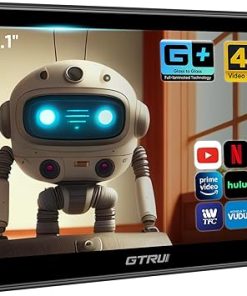 Dash Camera-GTRUI-10.1 inch 4K Android 13 Portable Car TV Headrest Monitor Tablet for Back Seat with WiFi and Bluetooth- IPS Touch Screen Video Player