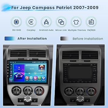 Dash Camera-Inefala-2+64G Android 13 CarPlay Car Stereo Radio for Jeep Compass Patriot 2007-2009- 10.1” HD Touch Screen Compatible with Android Auto 2 Dash Camera-Inefala-2+64G Android 13 CarPlay Car Stereo Radio for Jeep Compass Patriot 2007-2009- 10.1'' HD Touch Screen Compatible with Android Auto - Image 2