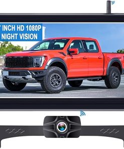 Dash Camera-LeeKooLuu-7-Inch Wireless Backup Camera for Truck – 2 Channel- DIY Grid Lines