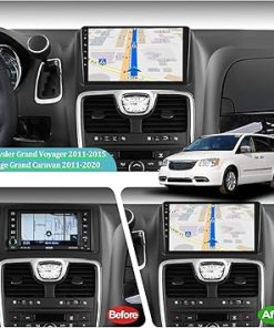 Dash Camera-NHOPEEW-Android Car Stereo for Dodge Grand Caravan 2011-2020 and for Chrysler Grand Voyager 2011-2015 with Wireless Carplay & Android Auto- 9 Inch Touchscreen Car Radio with GPS/WiFi/SWC+AHD Backup Camera 2
