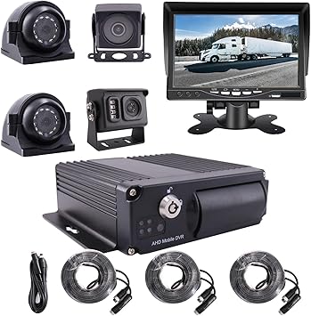 Dash Camera-JOINLGO-JOINLGO 4-CH 1080P AHD Car Camera System Mobile Vehicle Car DVR Loop Real-time Video Recording 4Pcs 2.0MP HD Waterproof IR Rear Back Side View Car Cameras 7 inches VGA Monitor for Truck Bus RV Dash Camera-JOINLGO-JOINLGO 4-CH 1080P AHD Car Camera System Mobile Vehicle Car DVR Loop Real-time Video Recording 4Pcs 2.0MP HD Waterproof IR Rear Back Side View Car Cameras 7 inches VGA Monitor for Truck Bus RV