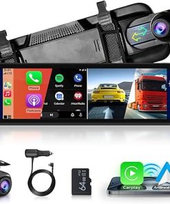 Dash Camera-Hodozzy-Mirror Dash Cam with 9.66 Inch Touchscreen- 2.5K Rear View Mirror Camera for Cars with Carplay Android auto Dash Camera-Hodozzy-Mirror Dash Cam with 9.66 Inch Touchscreen- 2.5K Rear View Mirror Camera for Cars with Carplay Android auto