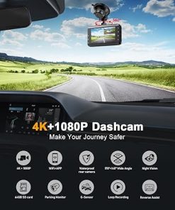 Dash Camera-WeBeqer-Dash Cam Front and Rear-4K Dual Dashcam with 64GB Card 2
