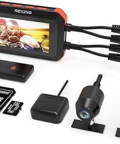 Dash Camera-REXING-REXING MTC1 Motorcycle Dash Cam 3” LCD-Front and Rear Recording 1080p