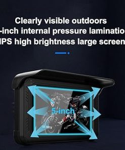 Dash Camera-YOVDA-Carplay Motorcycle DVR Wireless Motorcycle Carplay GPS Navigation Motorcycle Dash Cam with Front 2K Camera Sportbike Recording DVR Built-in Bluetooth- IMX322 Chips 2