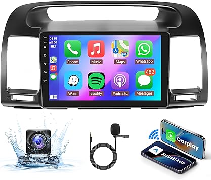 Dash Camera-Rimoody-Android Car Stereo for Toyota Camry 2000-2006- Wireless Carplay Android Auto Car Radio Dash Camera-Rimoody-Android Car Stereo for Toyota Camry 2000-2006- Wireless Carplay Android Auto Car Radio
