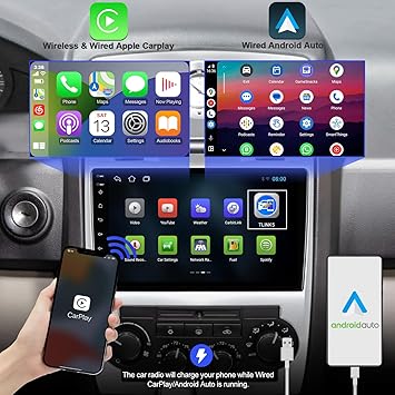 Dash Camera-AUMUME-2+32G Android 12 Double Din Car Stereo for Jeep Chrysler 300C 2004-2011 with 9 Inch Touchscreen Radio Built-in Wireless Carplay/Android Auto/GPS/Bluetooth/FM/AUX-in/SWC/Backup Camera 2 Dash Camera-AUMUME-2+32G Android 12 Double Din Car Stereo for Jeep Chrysler 300C 2004-2011 with 9 Inch Touchscreen Radio Built-in Wireless Carplay/Android Auto/GPS/Bluetooth/FM/AUX-in/SWC/Backup Camera - Image 2