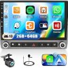 Dash Camera-j Junsun-2+64GB 10.1 inch Touchscreen Car Radio Stereo for Dodge Caravan Chrysler Town&Country 2001-2007 Android 12 CarPlay Android Auto Bluetooth DSP with GPS Navigation 4