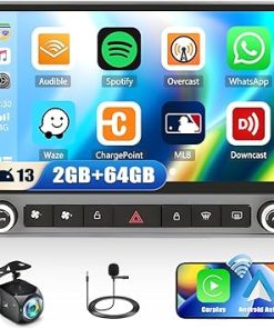 Dash Camera-AMprime-[2+64G] Android 13 Car Stereo for Chevrolet Chevy Camaro 2010-2015 with Wireless Carplay&Android Auto-9 Inch Touch Screen Car Radio with Mirror Link GPS Navigation WiFi Bluetooth FM/RDS SWC EQ HiFi