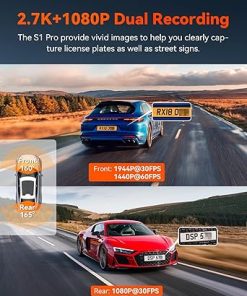 Dash Camera-VANTRUE-Vantrue S1 Pro 2.7K Dual Dash Cam Front and Rear- 5G WiFi 60FPS Hidden Dash Camera w/HDR Night Vision 2