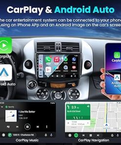 Dash Camera-Jerqry-Car Radio Stereo for Toyota RAV4 2007-2012: [8-core 4G+32G] 9 Inch 1280×800 Screen – 5G-WiFi GPS Backup Camera Wireless CarPlay Android Auto SWC Bluetooth FM RDS 2
