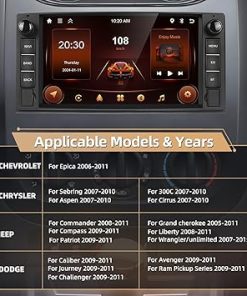 Dash Camera-podofo-Podofo 2+64G Wireless Apple CarPlay Car Stereo Radio for Jeep Wrangler JK Dodge Chevrolet RAM 1500 Android 7″ Touchscreen Audio with WiFi- GPS Navi 2