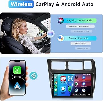 Dash Camera-podofo-2G+64G Car Radio Stereo for Toyota Corolla Sprinter 1993-1997 with Wireless CarPlay/Android Auto- 9 Inch HD Touch Screen Android 13 Head Unit GPS WiFi Bluetooth FM/RDS EQ HD Backup Camera 3 Dash Camera-podofo-2G+64G Car Radio Stereo for Toyota Corolla Sprinter 1993-1997 with Wireless CarPlay/Android Auto- 9 Inch HD Touch Screen Android 13 Head Unit GPS WiFi Bluetooth FM/RDS EQ HD Backup Camera - Image 3