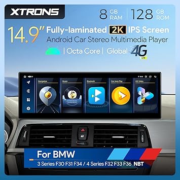 Dash Camera-XTRONS-XTRONS 14.9 Inch Android 14 Car Stereo for BMW F30/F31/F32/F33/F34/F35/F36 (2013-2016) NBT System- 2K IPS Touch Screen 8+128GB Global 4G Car Radio GPS Navigation Support Wireless Car Play Android Auto 2 Dash Camera-XTRONS-XTRONS 14.9 Inch Android 14 Car Stereo for BMW F30/F31/F32/F33/F34/F35/F36 (2013-2016) NBT System- 2K IPS Touch Screen 8+128GB Global 4G Car Radio GPS Navigation Support Wireless Car Play Android Auto - Image 2