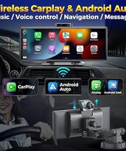 Dash Camera-JATAZA-10.26″ Wireless Apple CarPlay Android Auto Screen – 4K Dash Cam- GPS Navigation 2