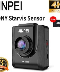 Dash Camera-Jinpei-4K Front Dash Cam 64GB Included- Car Dashboard Camera Recorder with UHD 2160P 2