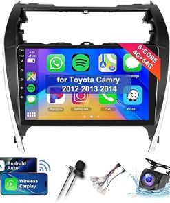 Dash Camera-METEESER-8Core 4+64G Car Stereo for Toyota Camry 2012 2013 2014 Wireless Carplay Android Auto-10.1 inch 1280 * 720P IPS Touch Screen Radio