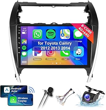 Dash Camera-METEESER-8Core 4+64G Car Stereo for Toyota Camry 2012 2013 2014 Wireless Carplay Android Auto-10.1 inch 1280 * 720P IPS Touch Screen Radio Dash Camera-METEESER-8Core 4+64G Car Stereo for Toyota Camry 2012 2013 2014 Wireless Carplay Android Auto-10.1 inch 1280 * 720P IPS Touch Screen Radio