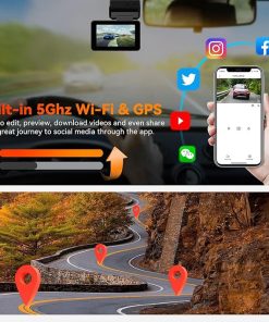 Dash Camera-PAPAGO!-PAPAGO Dash Cam Front Rear- STARVIS Sensor 4K Full HD Dash Camera for Cars，Voice Control，5GHz Wi-Fi 2