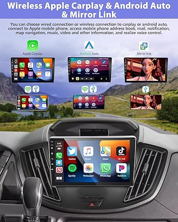 Dash Camera-podofo-Podofo 5GWiFi 8Core 2+64G Car Stereo for Ford Transit 2013-2019 with Wireless Apple Carplay Android Auto-9″ IPS Touchscreen Car Radio with Bluetooth 5.0/GPS Navigation/SWC/32EQ/DSP+AHD Backup Camera 3 Dash Camera-podofo-Podofo 5GWiFi 8Core 2+64G Car Stereo for Ford Transit 2013-2019 with Wireless Apple Carplay Android Auto-9" IPS Touchscreen Car Radio with Bluetooth 5.0/GPS Navigation/SWC/32EQ/DSP+AHD Backup Camera - Image 3