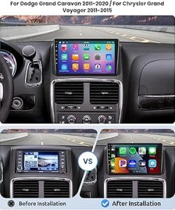 Dash Camera-VECHTEL-[8 CORE 6G+128G] Car Radio for Dodge Grand Caravan 2011-2020 / for Chrysler Grand Voyager 2011-2015 with Wireless Carplay/Android Auto- Android 13 IPS Car Stereo 2