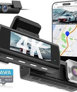 Dash Camera-KAWA-KAWA 4K Dash Cam Front Rear- AI-ISP Night Vision