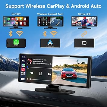 Dash Camera-DOOCK-Wireless Apple CarPlay Screen for Car 10.26” Portable Car Stereo with CarPlay & Android Auto- 4K Front Dash Cam &1080P Rear Camera with GPS Navigation 2 Dash Camera-DOOCK-Wireless Apple CarPlay Screen for Car 10.26'' Portable Car Stereo with CarPlay & Android Auto- 4K Front Dash Cam &1080P Rear Camera with GPS Navigation - Image 2