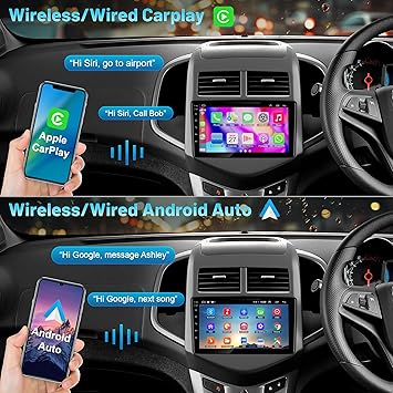 Dash Camera-Adapter-Universe-4+64 Android 12 Car Stereo for Chevrolet Chevy Aveo Sonic 2011-2015- 9 Inch IPS Touch Screen Car Radio Upgraded with Wireless Carplay/Android Auto 2 Dash Camera-Adapter-Universe-4+64 Android 12 Car Stereo for Chevrolet Chevy Aveo Sonic 2011-2015- 9 Inch IPS Touch Screen Car Radio Upgraded with Wireless Carplay/Android Auto - Image 2