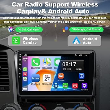 Dash Camera-Inexaccessories-5GWiFi Upgrade Car Stereo for Toyota Tundra 2007-2013 Toyota Sequoia 2008-2018-4+64GB Touch Screen Car Radio with Wireless Carplay Android Auto Voice Control GPS Bluetoth EQ FM SWC 3 Dash Camera-Inexaccessories-5GWiFi Upgrade Car Stereo for Toyota Tundra 2007-2013 Toyota Sequoia 2008-2018-4+64GB Touch Screen Car Radio with Wireless Carplay Android Auto Voice Control GPS Bluetoth EQ FM SWC - Image 3
