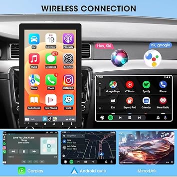 Dash Camera-ABSOSO-Single Din Wireless CarPlay Stereo – 10.1 Inch Rotatable Wireless Android Auto Touch Screen – Bluetooth Android Car Radio with Mirrorlink GPS Tracking WiFi Dual USB AM FM Backup Camera Input 2G+64G 2 Dash Camera-ABSOSO-Single Din Wireless CarPlay Stereo - 10.1 Inch Rotatable Wireless Android Auto Touch Screen - Bluetooth Android Car Radio with Mirrorlink GPS Tracking WiFi Dual USB AM FM Backup Camera Input 2G+64G - Image 2