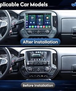 Dash Camera-Jingelsye-2K Screen 8G+128G Car Stereo Radio for Chevy Silverado and GMC Sierra 2014-2018: 13.1 Inches Touch Screen with Wireless CarPlay Android Auto Bluetooth 5GWiFi Android13 (Support upgrade to Bose system) 2