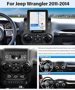 Dash Camera-UNITOPSCI-UNITOPSCI 4G+64G Android Car Radio for Jeep Wrangler 2011-2014 Wireless Apple CarPlay Android Auto 9.7 Inch IPS Vertical Touch Screen Bluetooth 5.1 GPS Navigation Mirror Link DPS SWC + Camera Mic 2