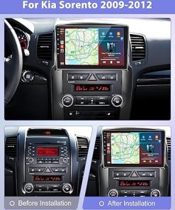 Dash Camera-podofo-【8Core 4+64G】 Car Stereo for Kia Sorento 2009 2010 2011 2012 with Wireless Apple Carplay Android Auto-10.1” IPS 1280*720 Touchscreen Car Radio with Mirror Link 2