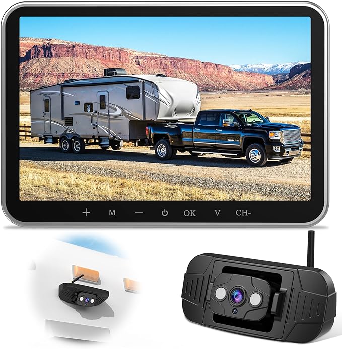 Dash Camera-WZBB-8-Inch Wireless Backup Camera for RV Trailer: HD 1080P Recording RV Camera for Furrion – Strong Signal Rear View Camera for Camper Trucks Dash Camera-WZBB-8-Inch Wireless Backup Camera for RV Trailer: HD 1080P Recording RV Camera for Furrion - Strong Signal Rear View Camera for Camper Trucks