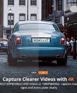 Dash Camera-Kingslim-Kingslim D5 4K Dash Cam with Built-in WiFi GPS- UHD 2160P Dash Camera for Cars with 170° FOV Sony Night Vision Motion Detection Dashboard Recorder 2