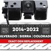 Dash Camera-T1A-Rear View Backup Camera – Compatible with 2014-2015 Chevrolet Silverado 1500 2500 3500; 2014-2015 GMC Sierra 1500 2500 3500 – Reverse Park Assist Camera Replacement – OEM 23306741- 590-082