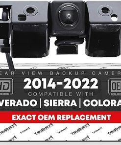 Dash Camera-T1A-Rear View Backup Camera – Compatible with 2014-2015 Chevrolet Silverado 1500 2500 3500; 2014-2015 GMC Sierra 1500 2500 3500 – Reverse Park Assist Camera Replacement – OEM 23306741- 590-082